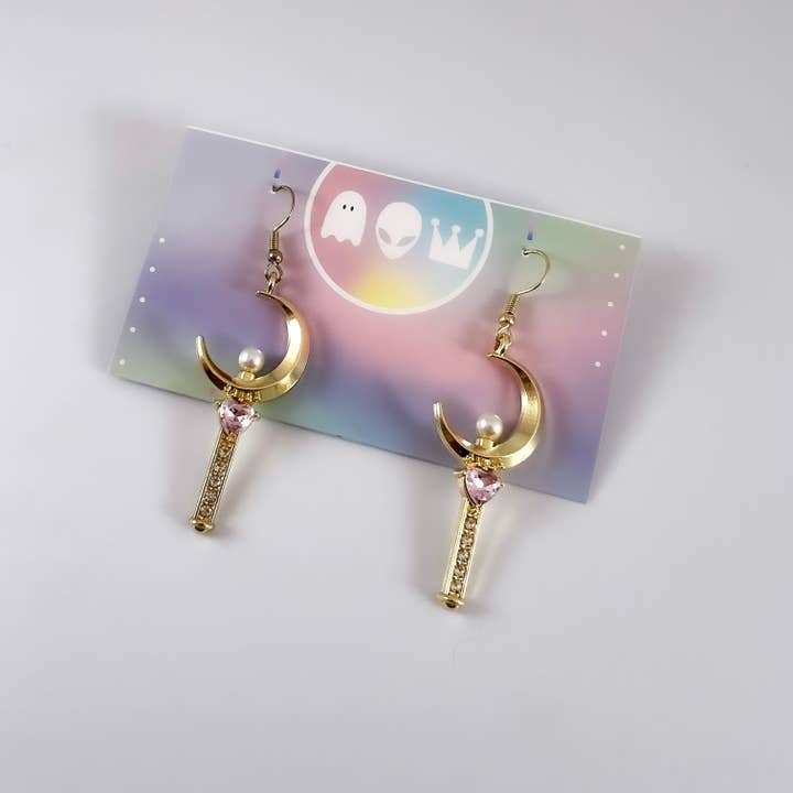 Magic Moon Wand- Moon for wholesale by Spooky Alien Kweenie