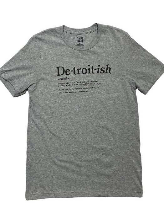 Ink Detroit Detroitish Defined - T-Shirt - Athletic Heather for wholesale by Ink Detroit