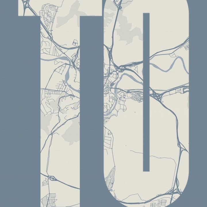 TO LetraMap para venta al por mayor de The Traveler Art