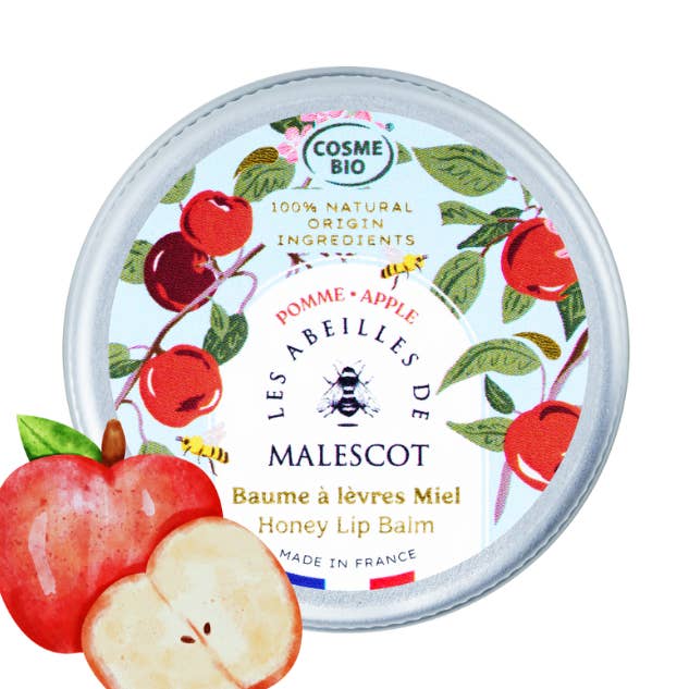 Honey Lip Balm - Apple for wholesale by Les Abeilles de Malescot