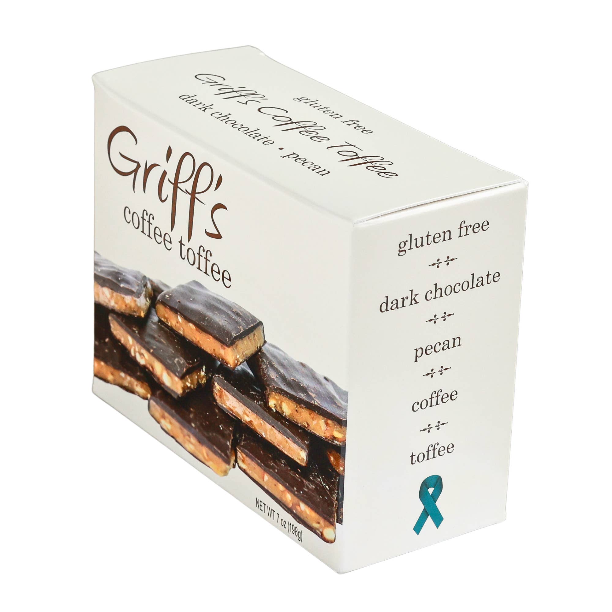 Griff's Toffee - Wholesale Toffee - Griff's Coffee Toffee - 7oz Dark Chocolate Toffee1