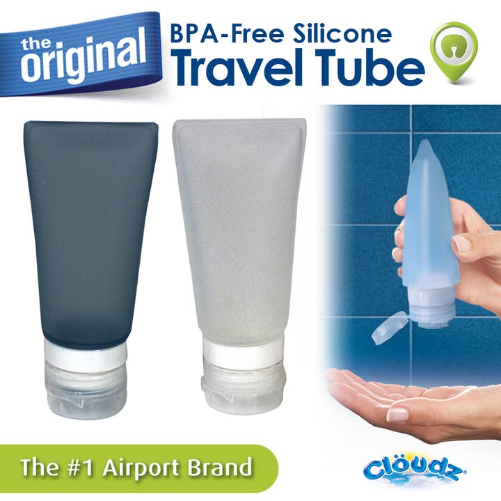 Cloudz - Wholesale Travel Container - Cloudz Silicone Travel Tubes - 2 pack