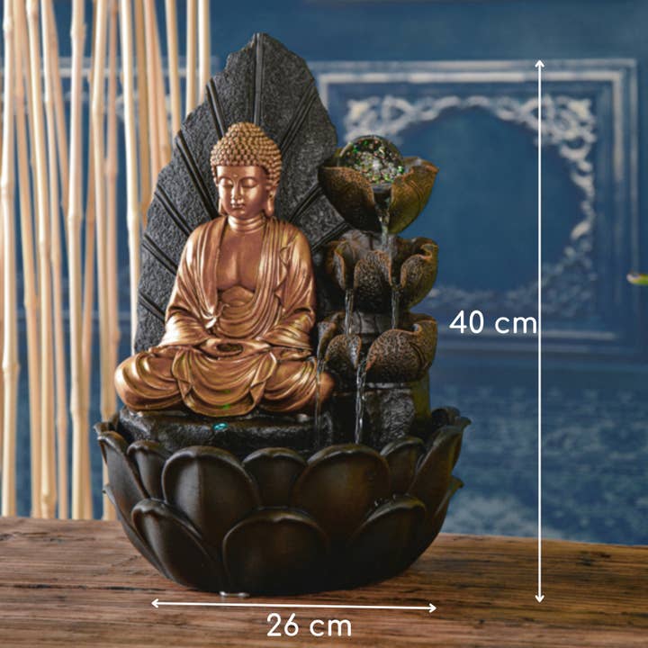 Zen'Arôme - Wholesale Christmas Decoration - Buddha Hartha Indoor Fountain - Zen and Feng Shui Decor3