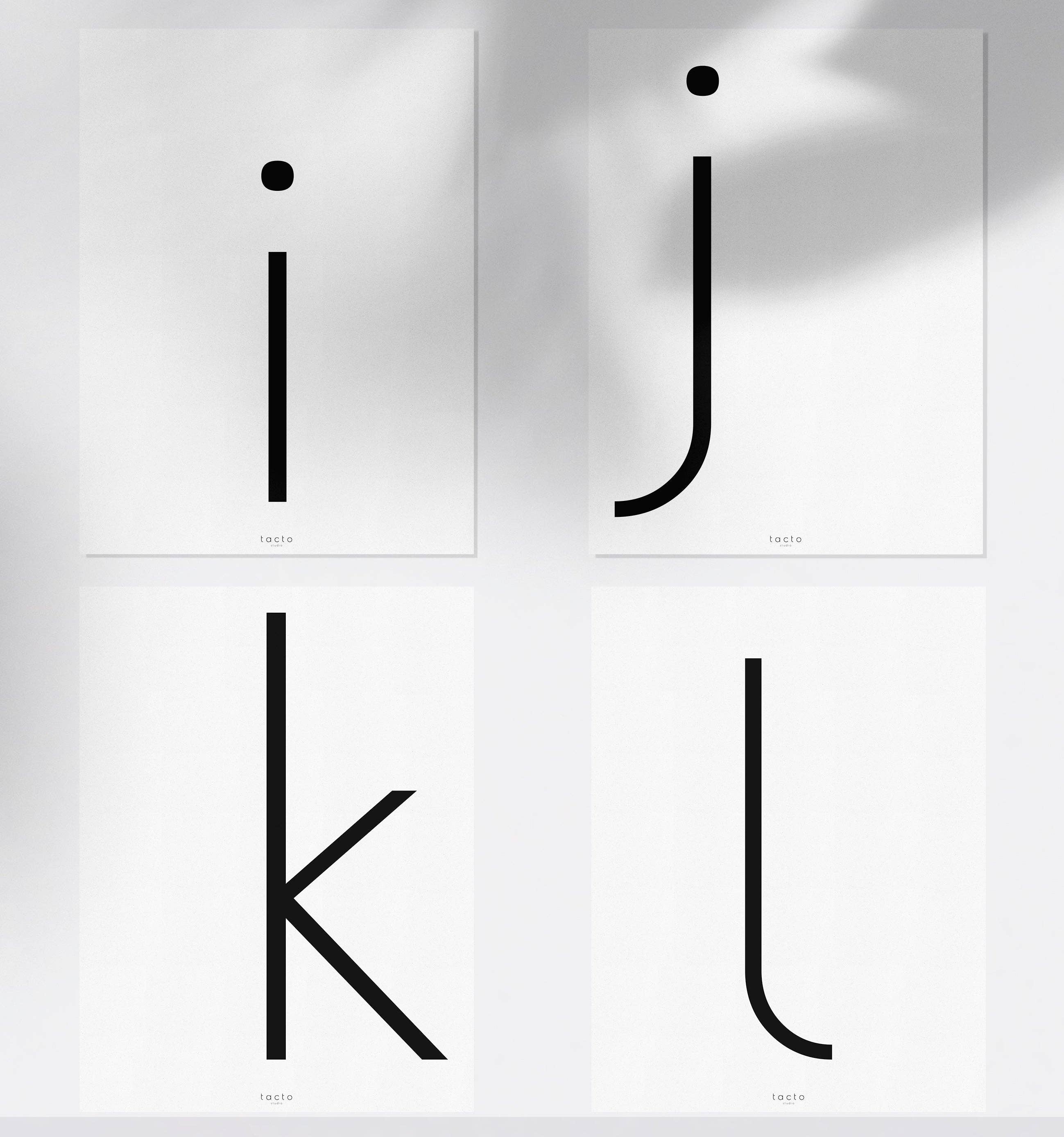 tacto studio - Wholesale Art Print - Letters sheet6