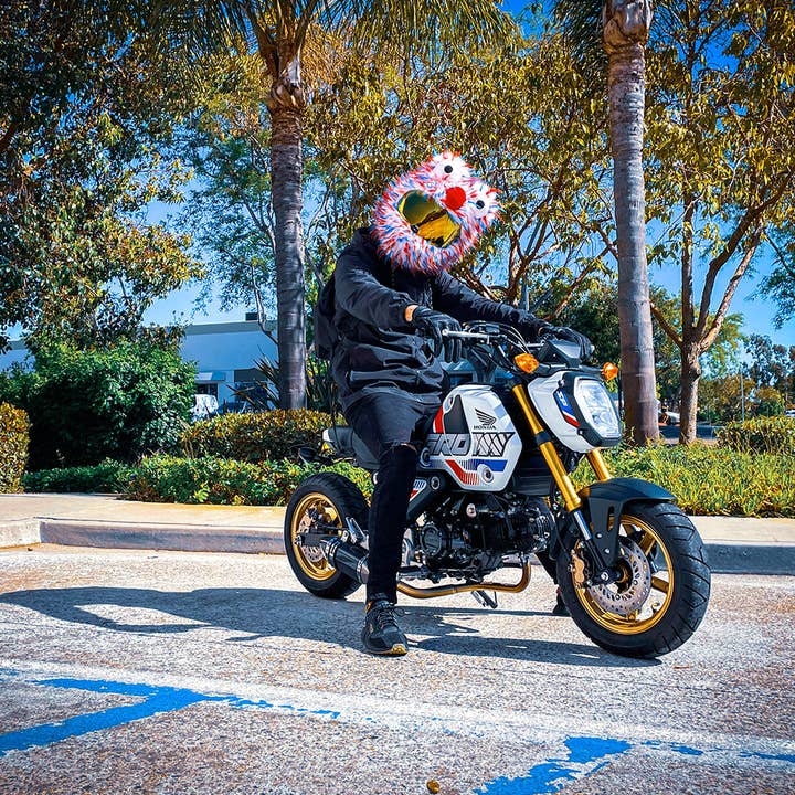 Moto Loot - Wholesale Costume - Unisex - Motorcycle Helmet Cover - Red, White and Blue