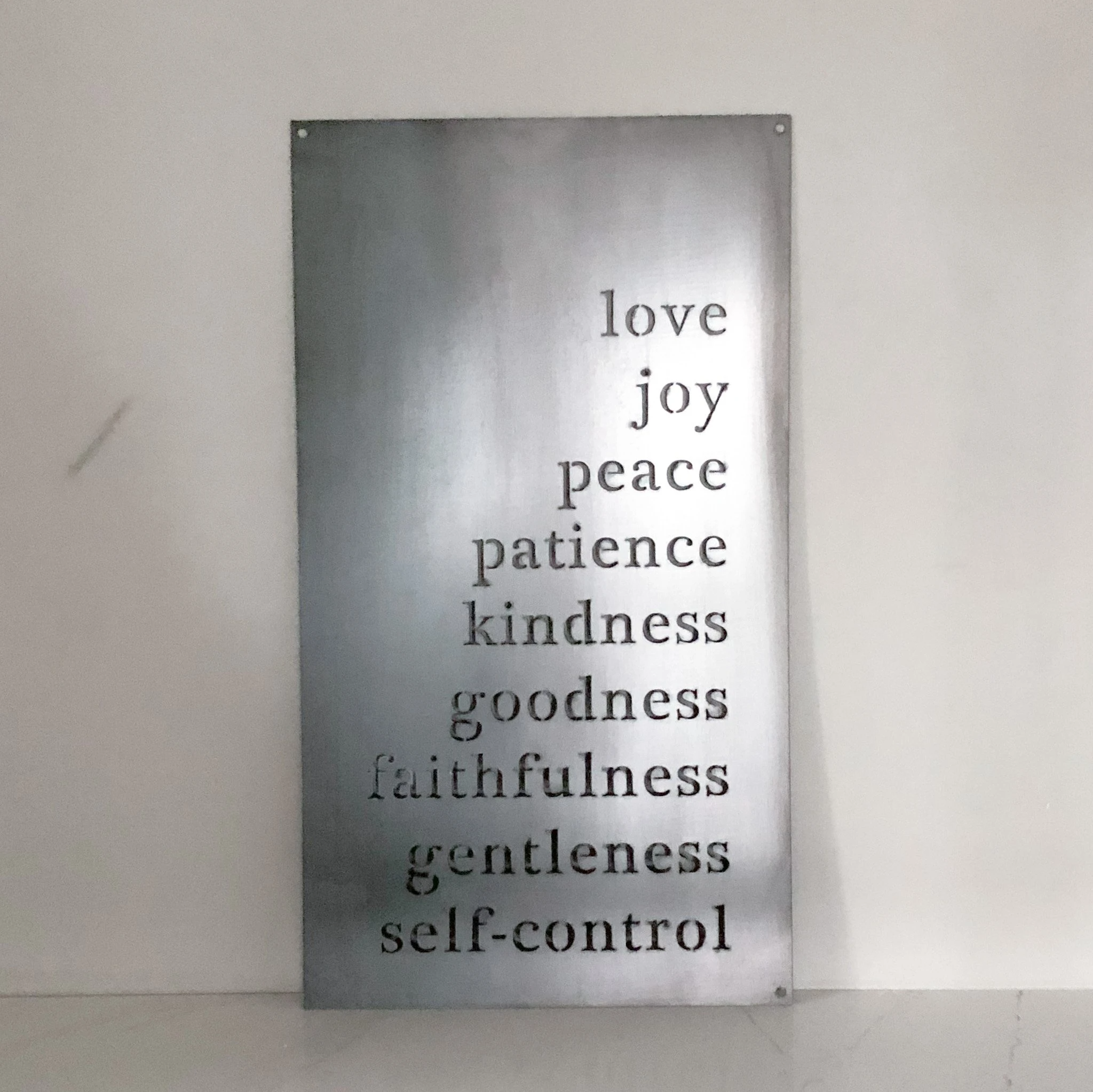 Keystone Steel Co. - Wholesale Sign - Fruits of the Spirit Wall Sign2