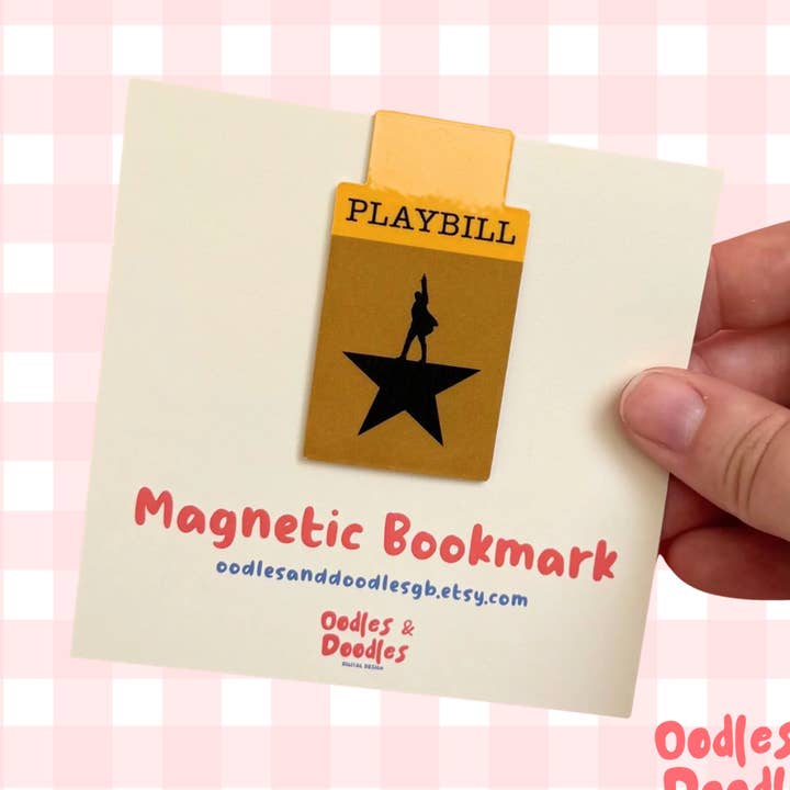 Hamilton Inspired Magnetic Bookmark: Musical Theatre Gift for wholesale by Oodles & Doodles