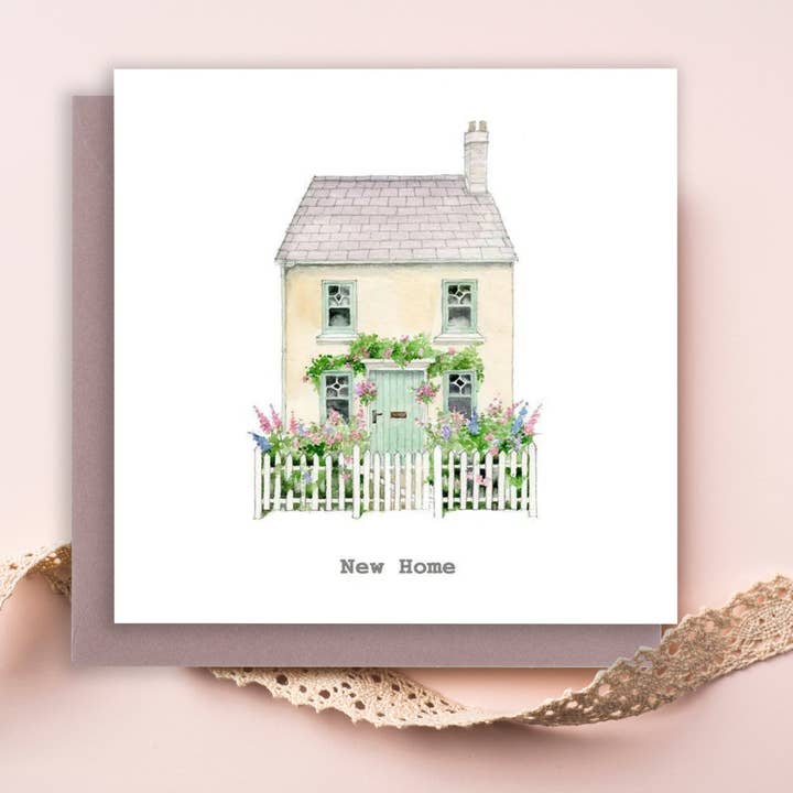 Neue Zuhause Karte – Luxus-Einweihungskarte mit Kraftumschlag | FSC-zertifiziertes Papier für den Großhandel von Crumble & Core