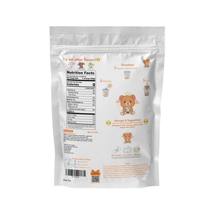 Sky Boba - Vendita all'ingrosso Caramelle gommose - Original Keto Boba Pearls (50 porzioni)1