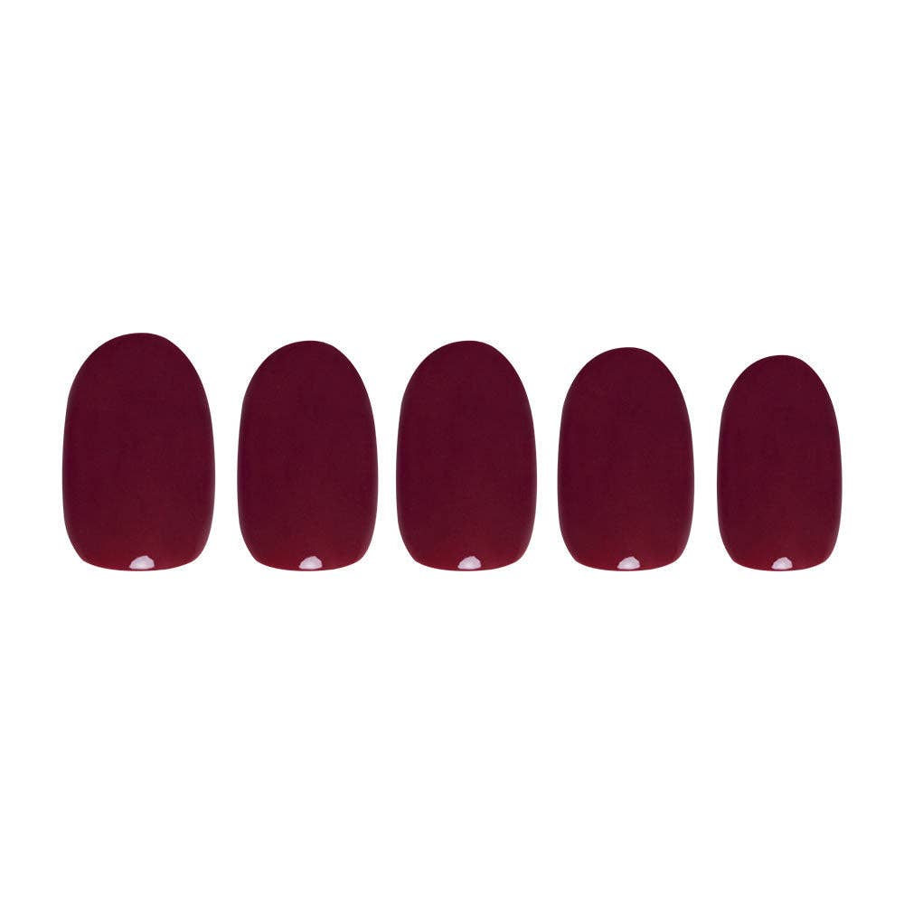 Glamnetic - Wholesale Press-On/Fake Nails - Berry Maroon Press-On Nails | Fall Solids | Short Round2