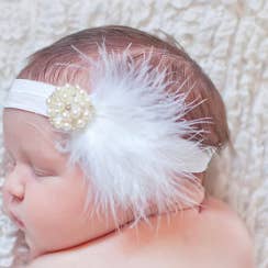 The New Class – wholesale Fashion headband – women's – Gatsby Feather Headband