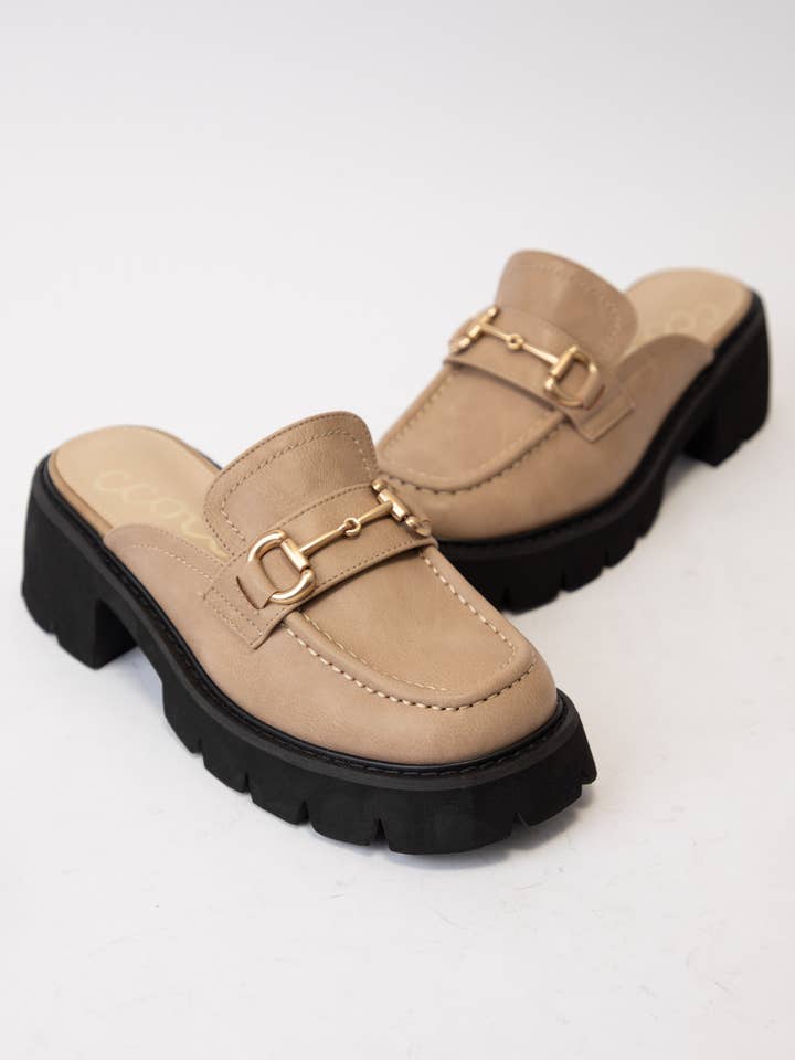 CCOCCI - Wholesale Loafers - Women's - LYNN CHUNKY PLATFORM HORSEBIT SLIP ON LOAFER MULE7