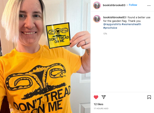 RAYGUN - Wholesale Screen Printed T-Shirt - Women's - Don't Tread On Me Uterus8