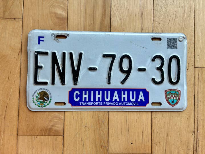 Matrícula Chihuahua México 2019 por atacado de RusticPlates