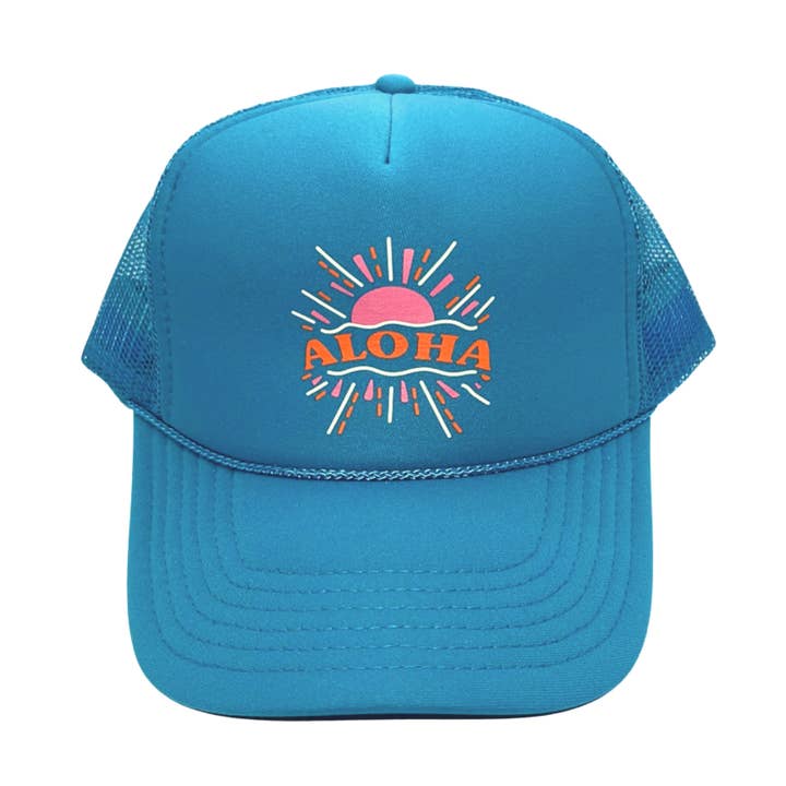 Gorra Trucker ALOHA para venta al por mayor de Moliko LLC.
