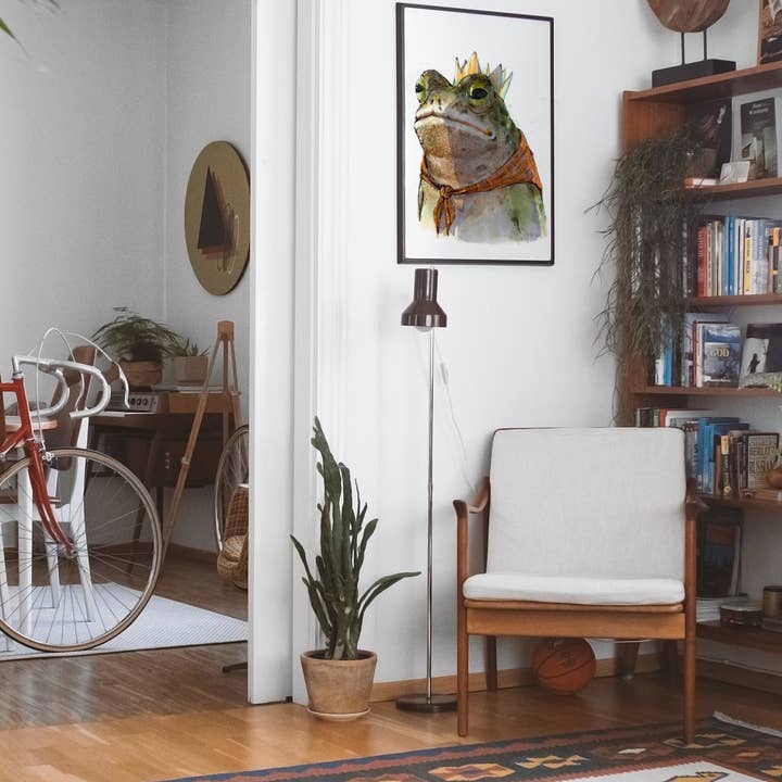 The Ugly Cat Studio - Wholesale Art Print - Toad King Watercolour Fine Art Print25