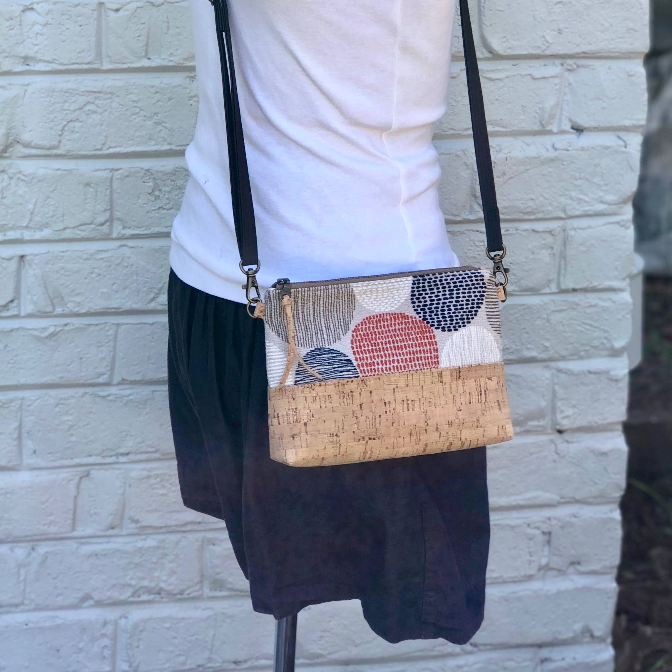 mmb by hand - Wholesale Crossbody Bag - Women's - Organic and Cork Mini Crossbody - Sky Show6