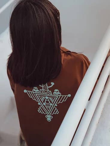 TAZERZIT cioccolato marrone/blu acqua per la vendita all'ingrosso da parte di Keswa