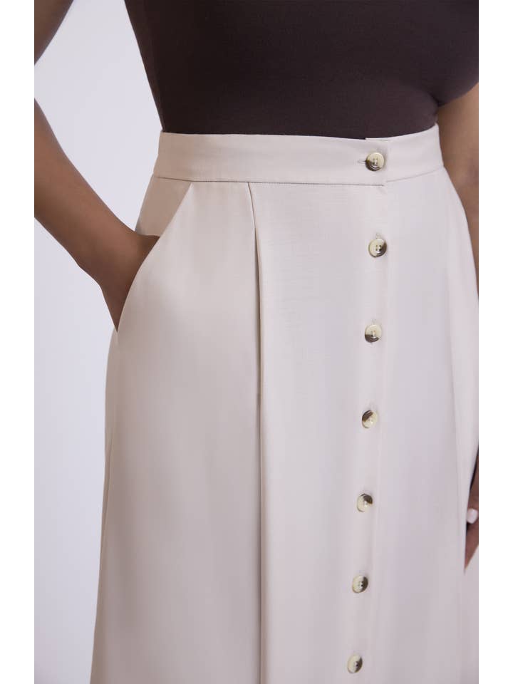 Aam The Label - Wholesale Skirt - Women's - The Wool Midi Skirt5