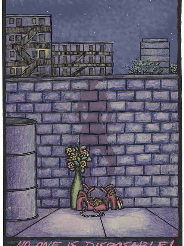 Niemand ist entbehrlich (Plakat) für den Großhandel von Ricardo Levins Morales Art Studio