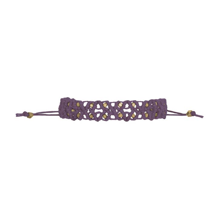 Caireen Friendship Bracelet | Poly Cord & Brass for wholesale by Corda