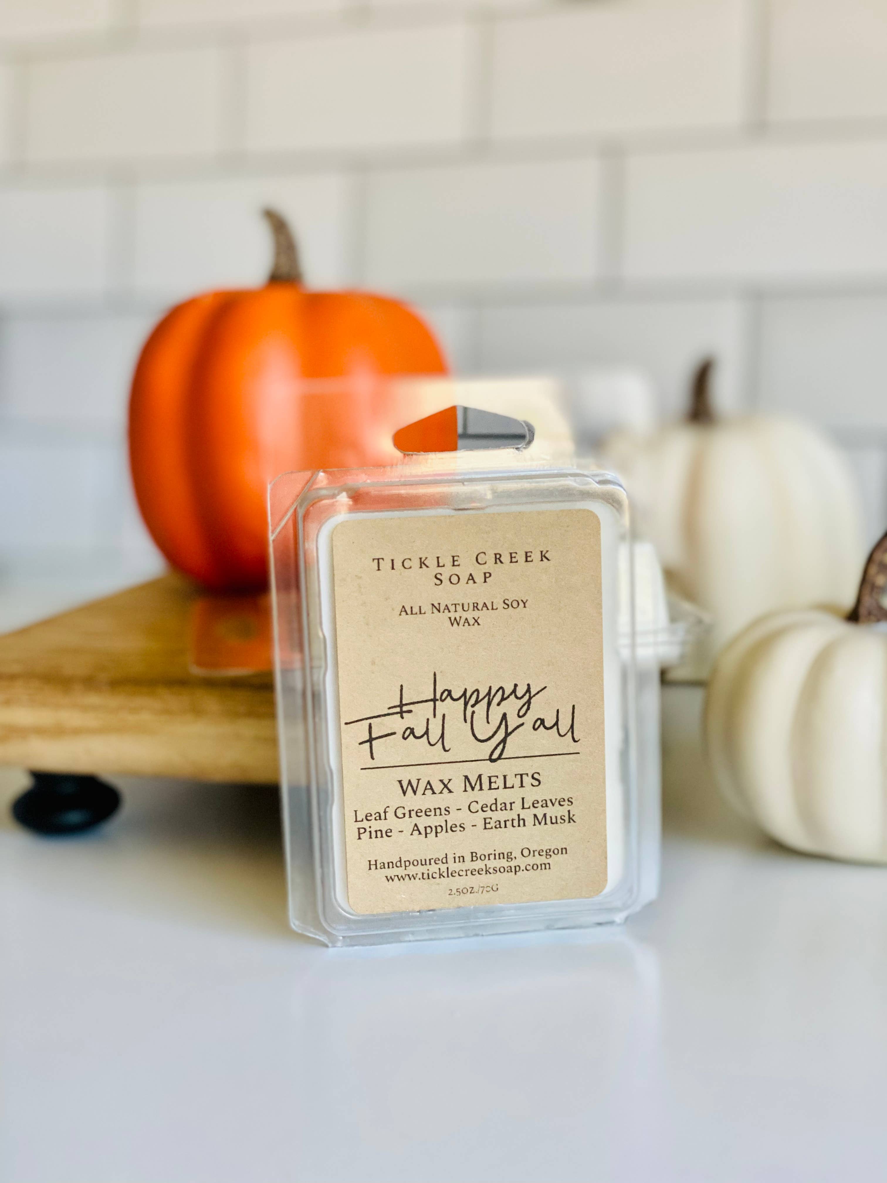 Tickle Creek Soap - Vendita all'ingrosso Cialde di cera - Cera di soia resistente per l'autunno/le vacanze, da 2,5 once