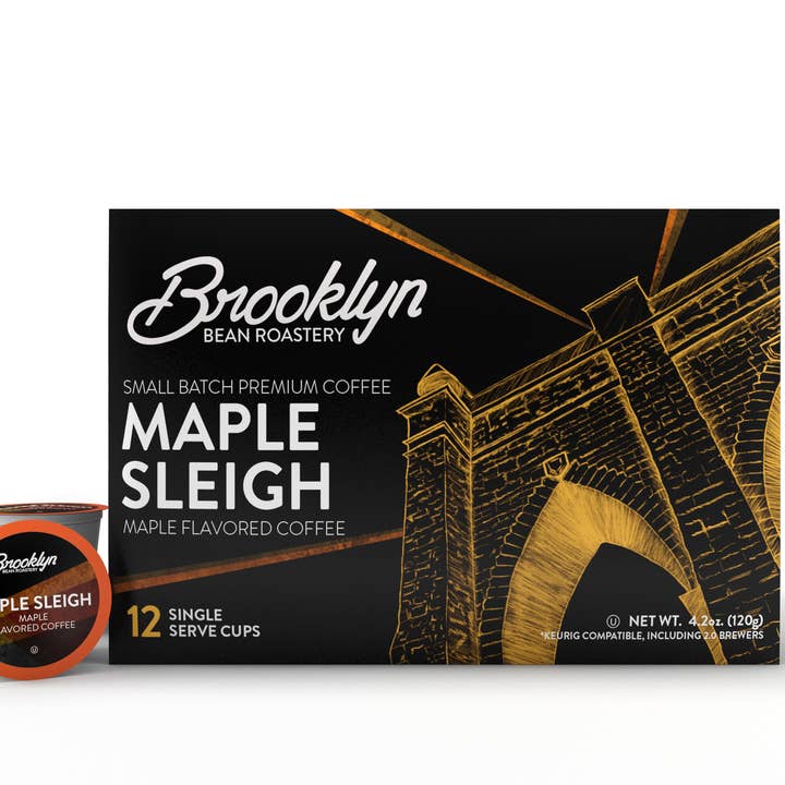 Brooklyn Bean Roastery Maple Sleigh Coffee Pods for wholesale by Two Rivers Coffee