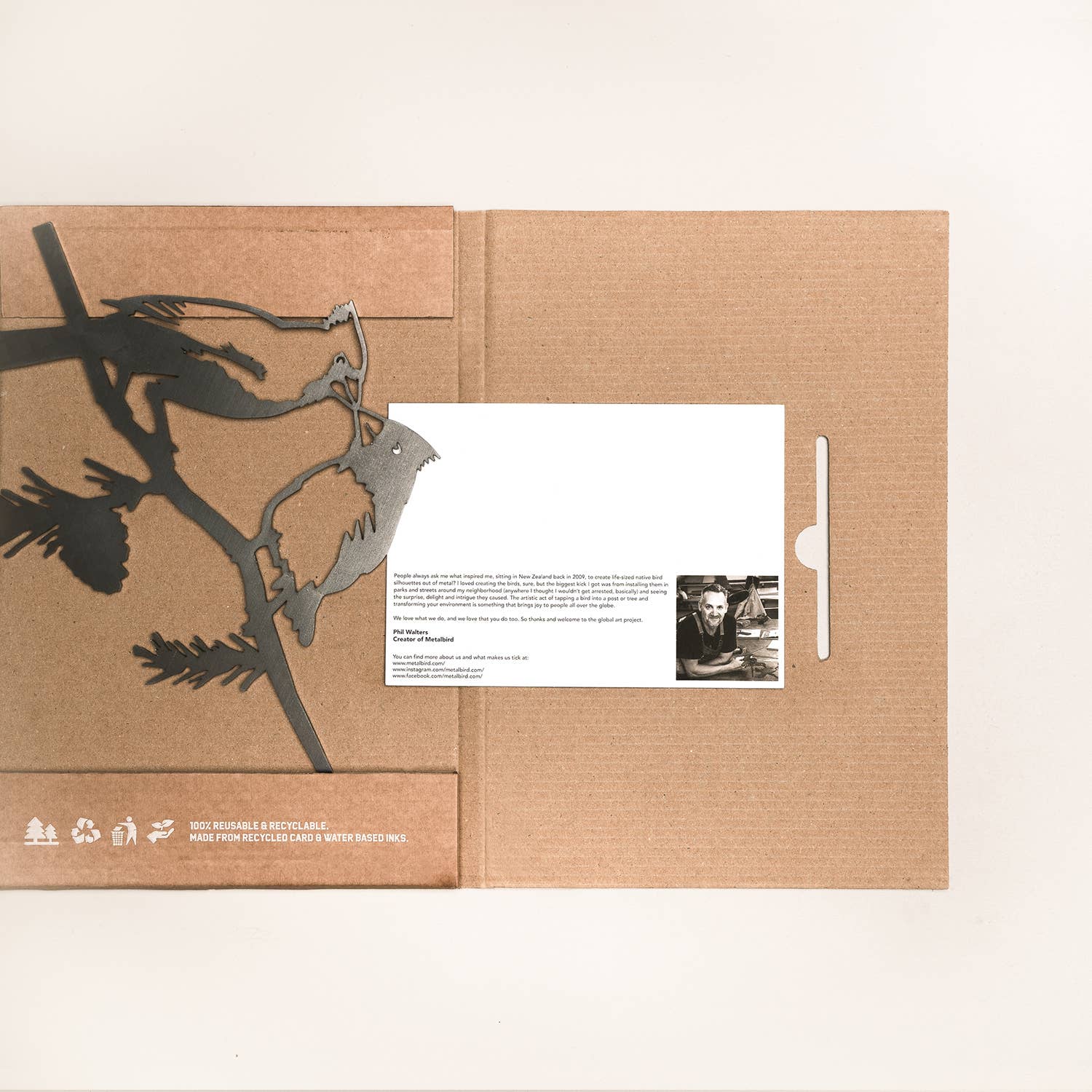 Metalbird - Vente Bibelots/décorations d'extérieur - Kissing Cardinals Art de jardin | Décoration d'intérieur | Cadeaux2