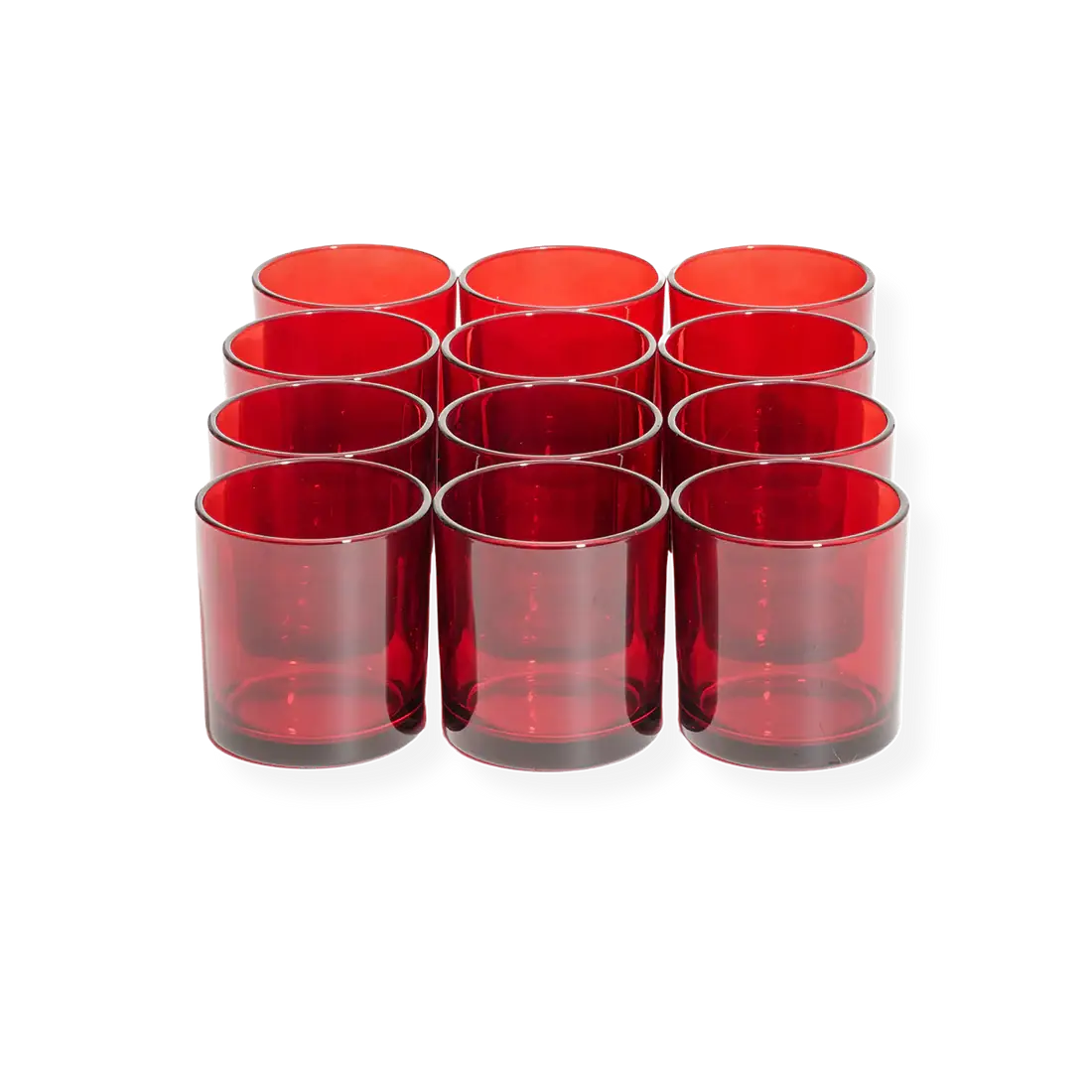 General Wax - Candle Making Supplies - Wholesale Candle Holder - 9.5 oz Monticiano Passion Red - Candle Making Glass2