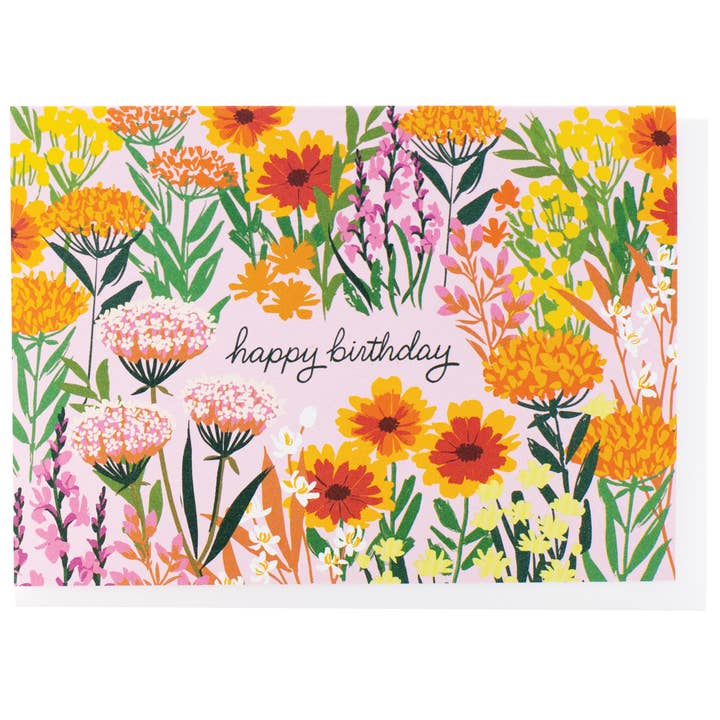 Smudge Ink - Wholesale Birthday Card - Summer Meadow Birthday Boxed Note Cards