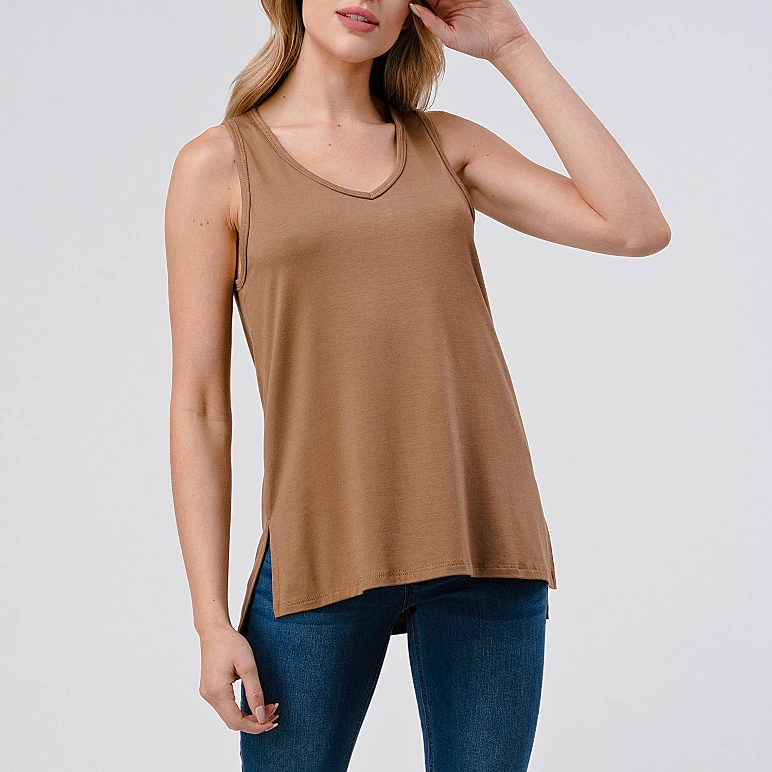 Heimious - Vente Débardeur – femme - Débardeur en jersey modal avec fentes latérales, T46813