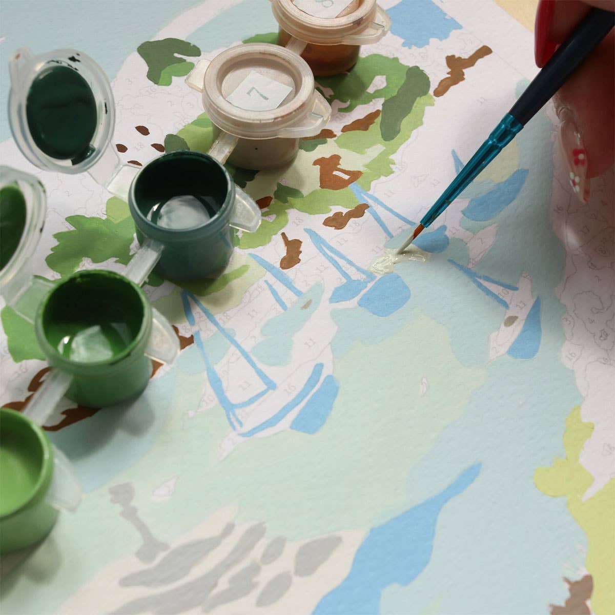 La Petite Épicerie - Vente Kit de bricolage - Number Painting Kit - Les Calanques by Sabina Fenn1