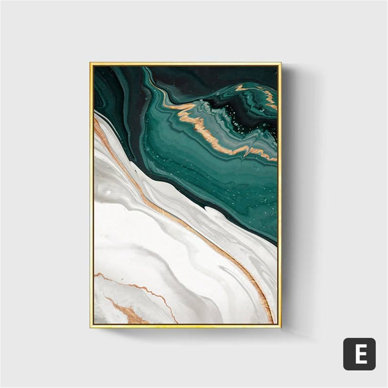 Moderny - Wholesale Gallery Wall Set - Green Opulence Canvas Painting (6 pack)5