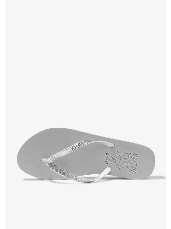 D.Franklin – wholesale Flipflops – Dam – Flip Flop Glitter Silver