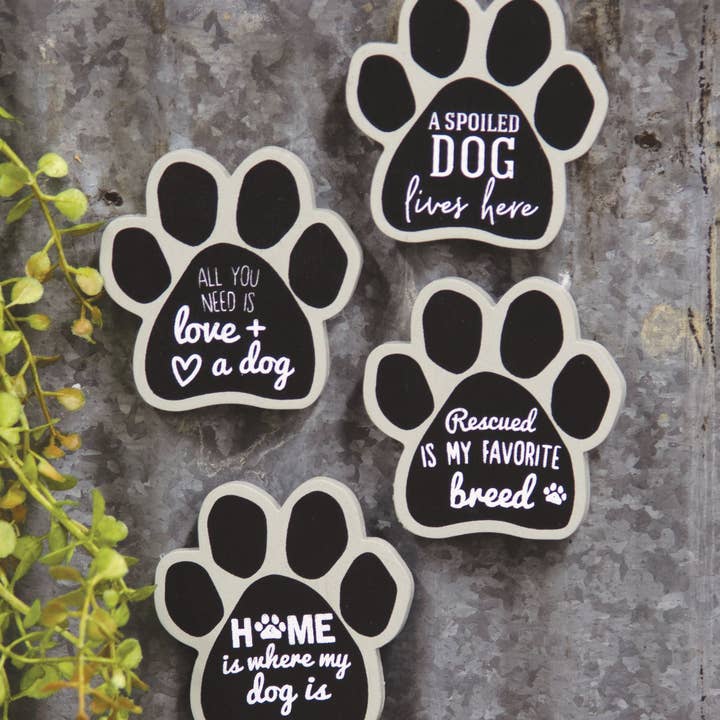 The Hearthside Collection - Vente Aimants - 4/Set, aimants pour pattes de chien