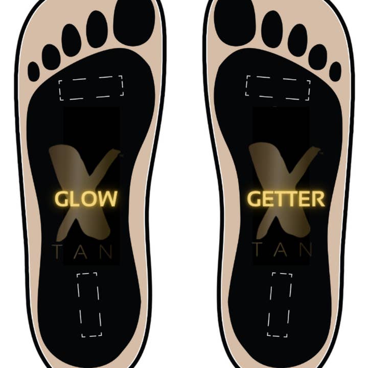 X-Tan Sunless - Wholesale Tanning Oil - Stick On Feet for Spray Tanning - 25 Pairs