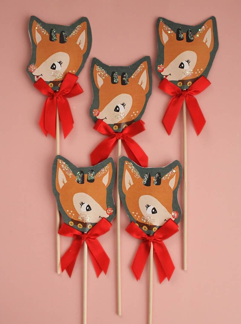 Party & Parlour - Wholesale Decal - Party Decorations - Vintage Rudolph Christmas Handmade Party Wand Decoration0