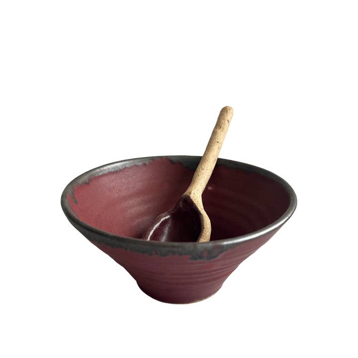 Gina DeSantis Ceramics - Wholesale Serving bowl - Luna Spoon and Mini Bowl Set6
