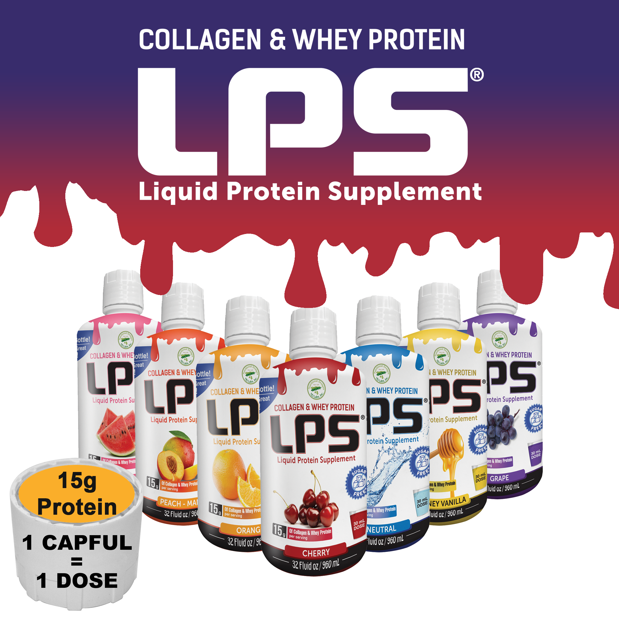 Nutritional Designs, Inc. - Wholesale Protein/Superfood Powder - LPS - Liquid Protein Supplements - 15grams Protein/Serving4