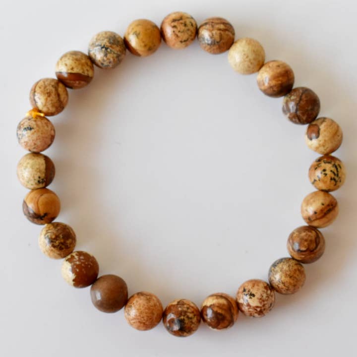 Pulsera Sanadora | Jaspe Paisaje | Pulsera de Piedras Preciosas para venta al por mayor de Soothing Crystals