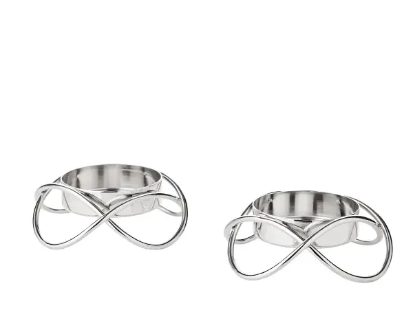 EDZARD - Wholesale Tapered Candle/Candlestick - Set of 2 Candle Holders Bastia S, H 4 cm1