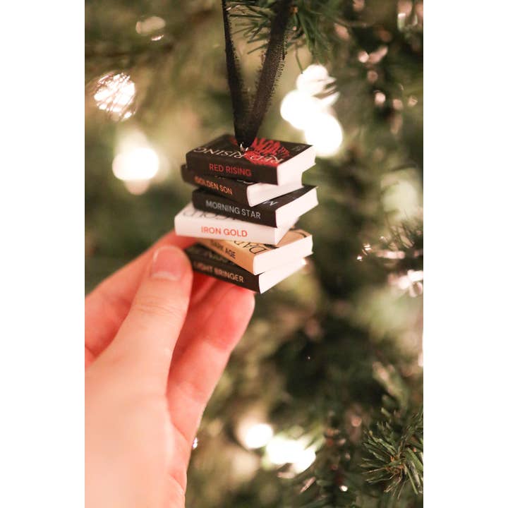 The Sticker Shop - Wholesale Ornament - Pierce Brown Mini Book Stack Ornament5