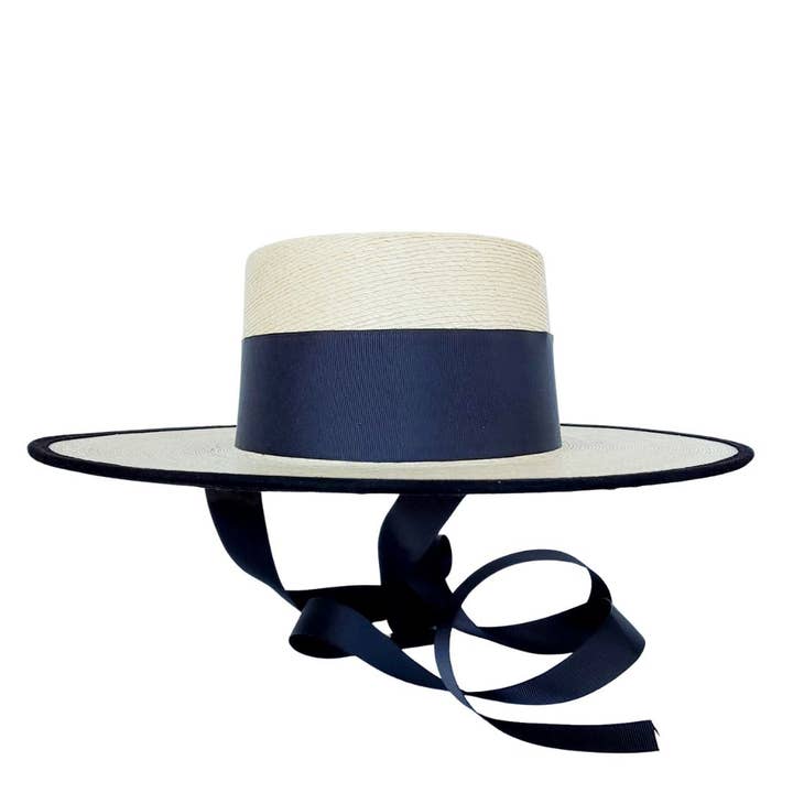 CONNOR Women's Boater Straw Hat for wholesale by PETRA SAVAGE