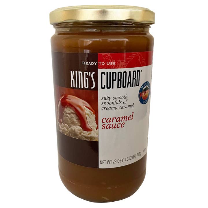 Caramel Sauce Large Size 28oz for wholesale by King's Cupboard