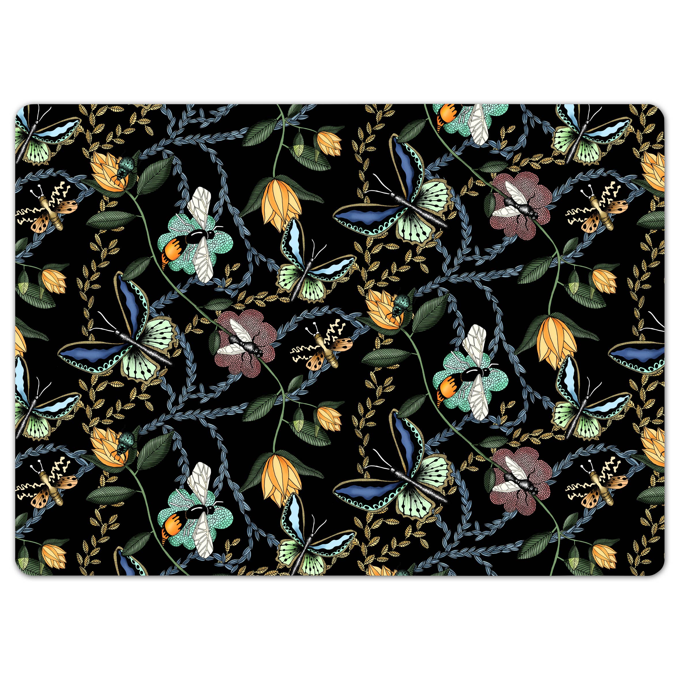 Nadja Wedin design - Wholesale Placemat - Table Mat 16x12” (40x30 cm) Bugs & Butterflies0