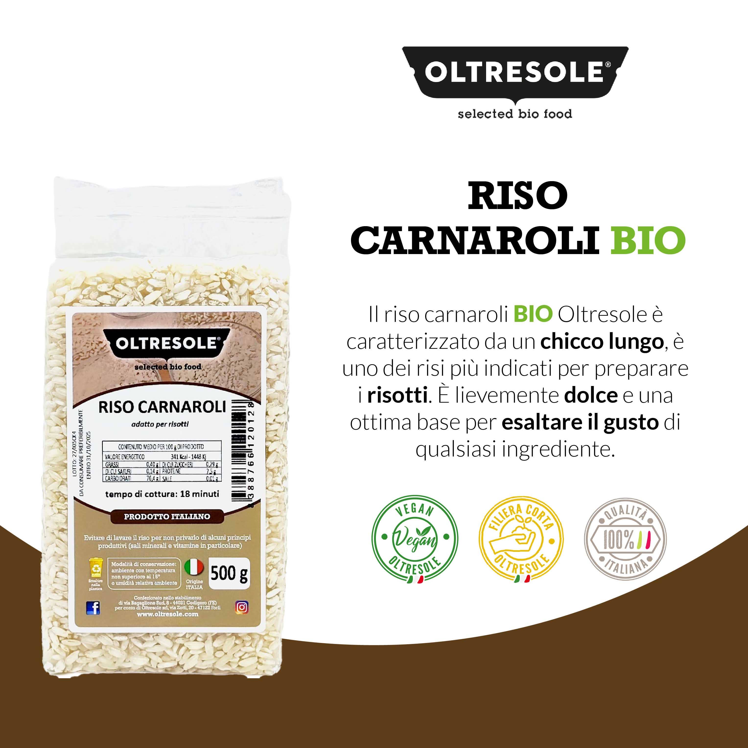 Oltresole – Großhandel Reis – CARNAROLI-REIS 500 g4