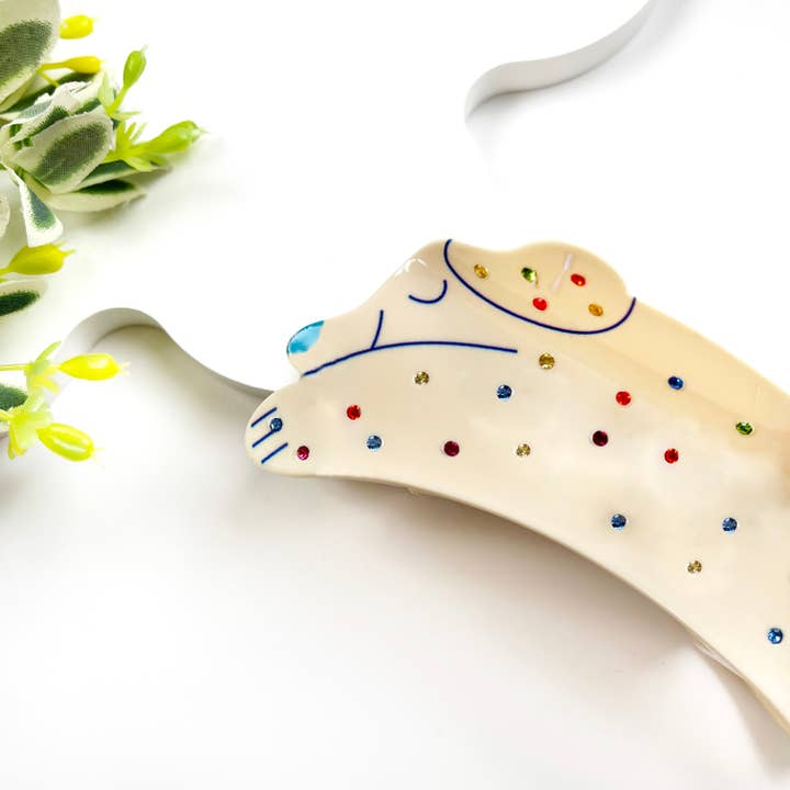 mildstyles - Wholesale Hair Clip - Women's - Simple Diamond Spotted Puppy Animal Hair Claw Clip5