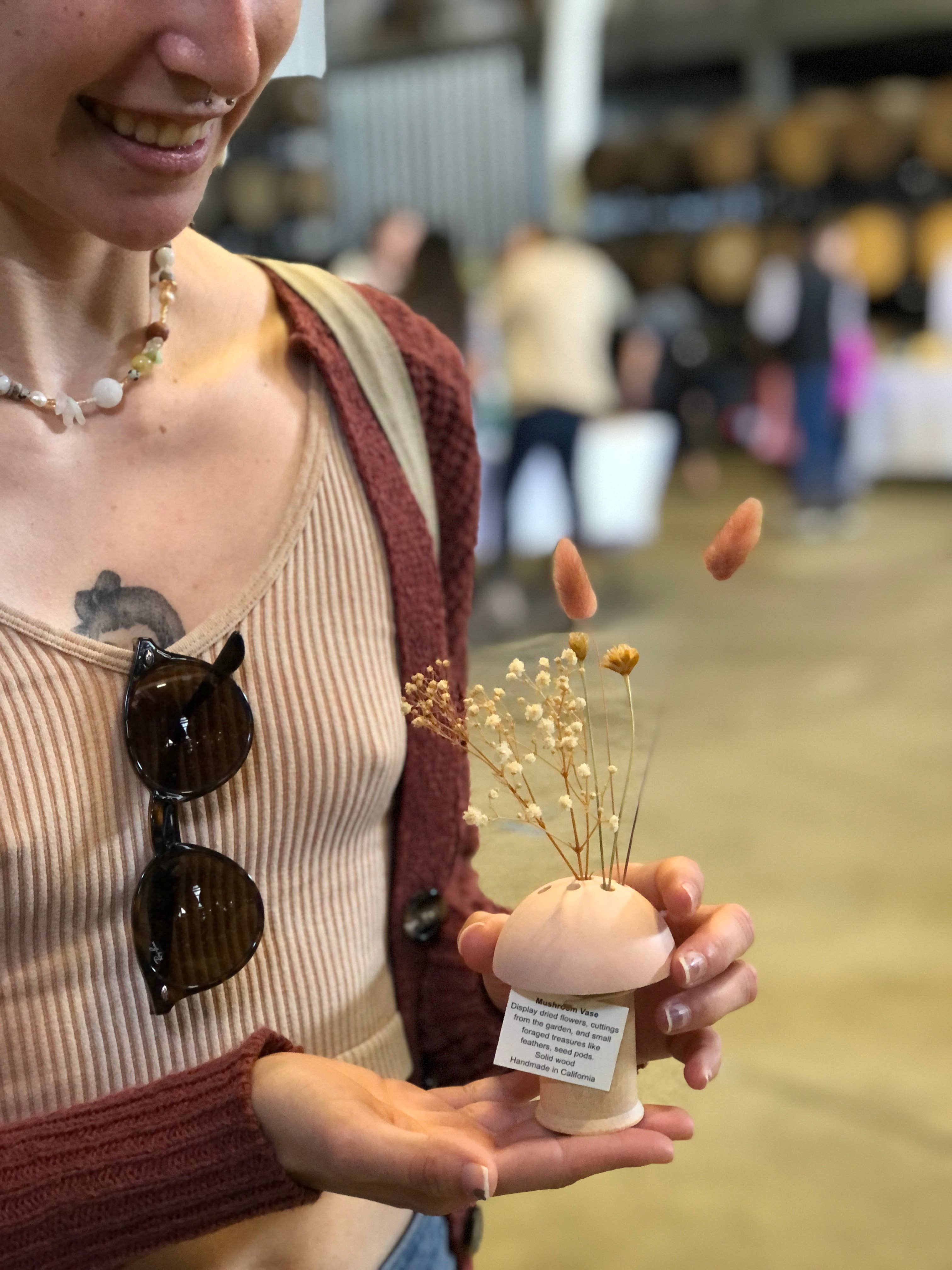 Stacy Wong - Wholesale Vase - Small Mushroom Dry Flower+ Ikebana Vase3