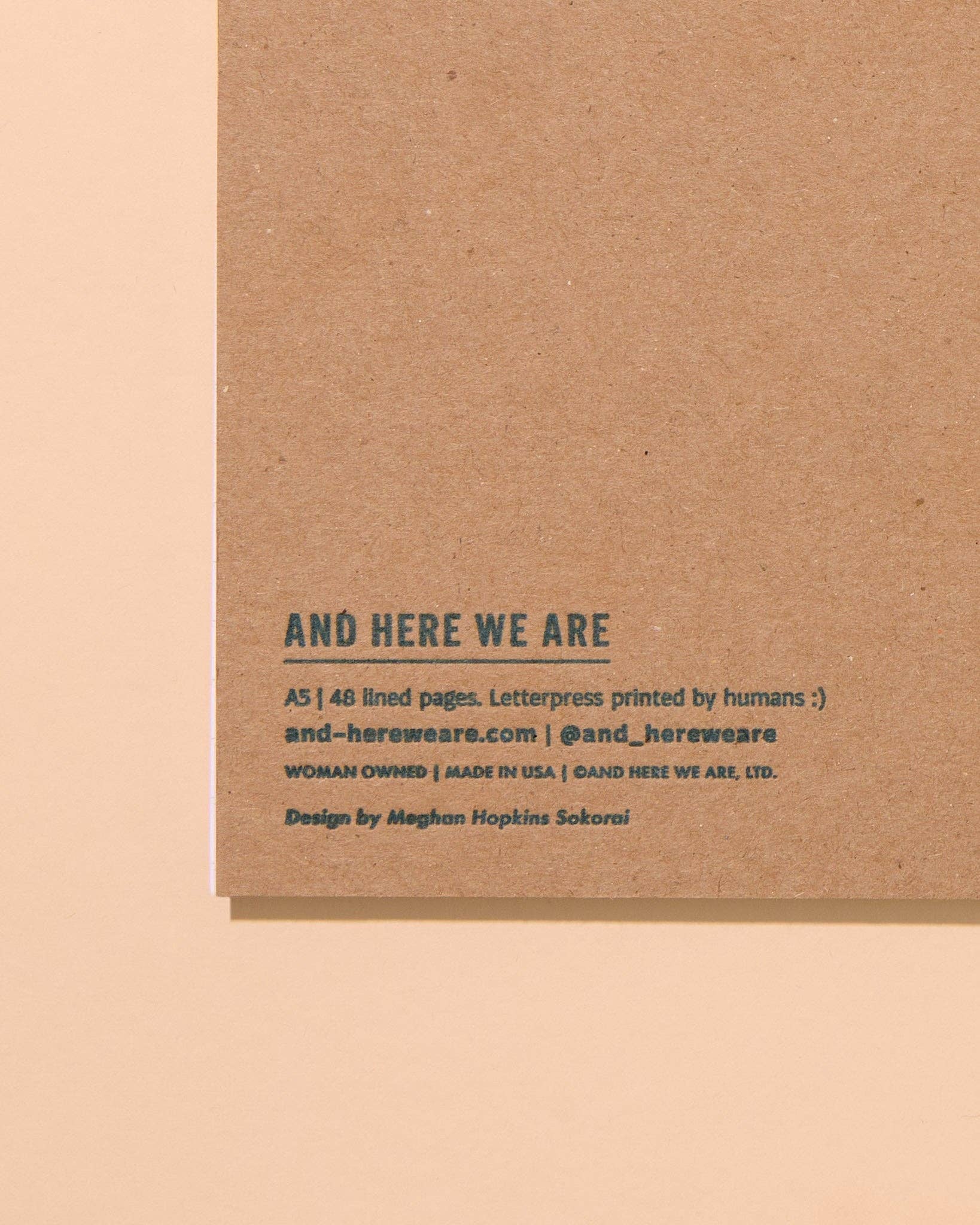 And Here We Are – Engroshandel Notesbog – Macaroni Letterpress Spiralnotesbog - Fremstillet i USA - Madelsker - Pasta - Madlavning - Opskriftsjournal - Strømpefyld, Helligdag, Gaveguide6