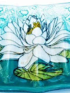 White Lotus Soap Dish for wholesale by Pampeana